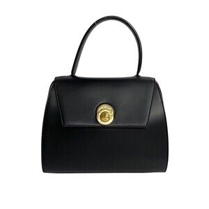 CELINE Navy Leather Tote Bag